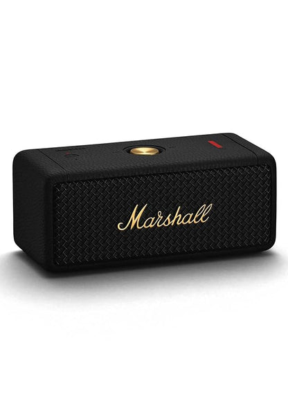 Marshall Emberton II 20 W Wireless Bluetooth Portable Outdoor Speaker (Black & Brass)