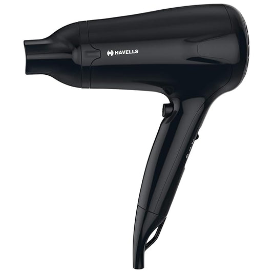 Havells HD3162 Men's 1565 Watts Powerful Hair Dryer with Thin Concentrator and Cool Shot Button; Heat Balance Technology (Black)