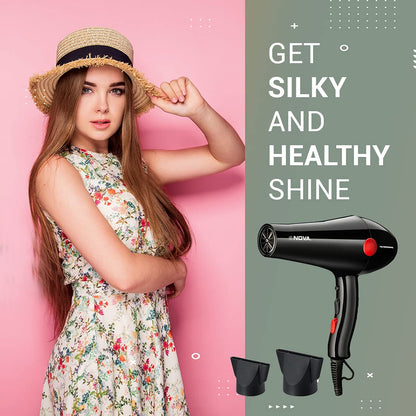 Nova NHP 8210 1800 Watts Proffesional Hair Dryer for Women