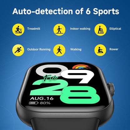 REDMI Watch Move 1.85 Premium AmoLED,14 Day Battery,Best Accuracy,Dual Core Processor Smartwatch (Blue Blaze Strap, Free Size)