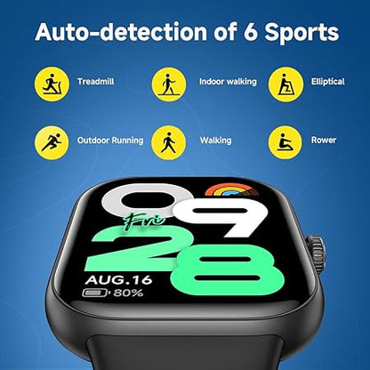 REDMI Watch Move 1.85 Premium AmoLED,14 Day Battery,Best Accuracy,Dual Core Processor Smartwatch (Blue Blaze Strap, Free Size)