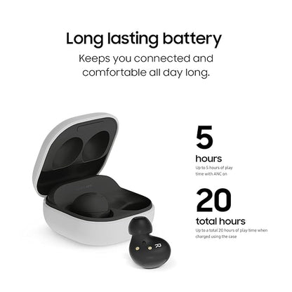 Samsung Galaxy Buds 2 | Active Noise Cancellation, Auto Switch Feature, Up to 20hrs Battery Life, (Lavender)