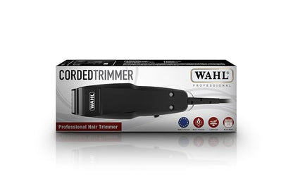Wahl Corded Trimmer, Self-Sharpening Precision Blades, Chrome plated Blades, Adjustable Lever, for Men (Black)