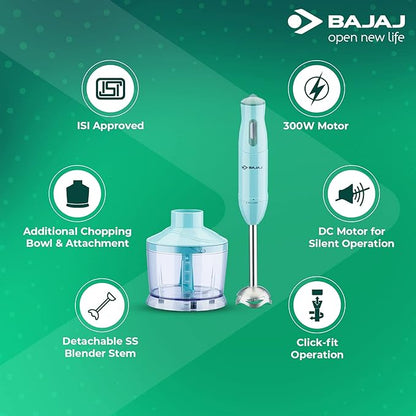 BAJAJ by BAJAJ ELECTRICAL 410536 300 W Hand Blender with Bowl