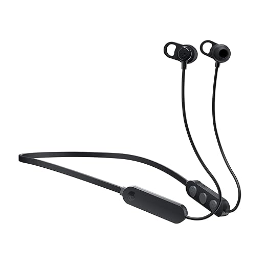 Skullcandy Jib+ in-Ear Wireless in Ear Earbuds, 6 Hr Battery, Microphone, Works with iPhone Android and Bluetooth Devices - Black