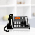MOTOROLA ML25260 Corded Full Duplex Speakerphone 2-Line Corded & Cordless Landline Phone with Answering Machine (Silver & Black)