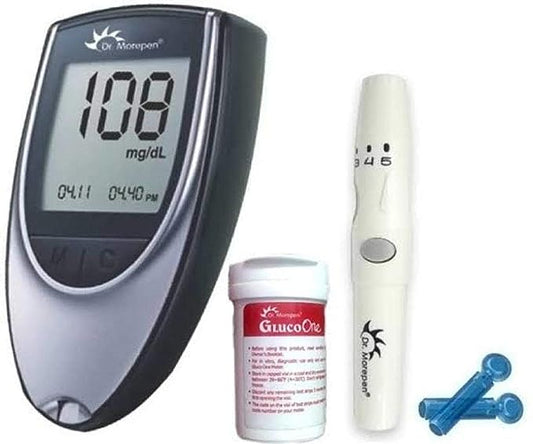 Dr. Morepen Blood Sugar Glucose Monitor with 50 Test Strips