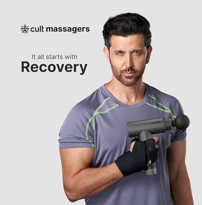 CULT Impact Pro Gun Massager, 6 Speed Intensities, Full-body deep tissue pain relief massager