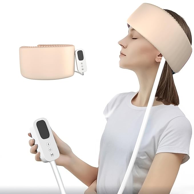 Lifelong Wireless Head Massager (LLM936) – Corded Electric Portable Device With Vibration, Kneading & Air Compression Modes, Adjustable Intensity – Ideal For Home, Office, Athletes & Elders, White