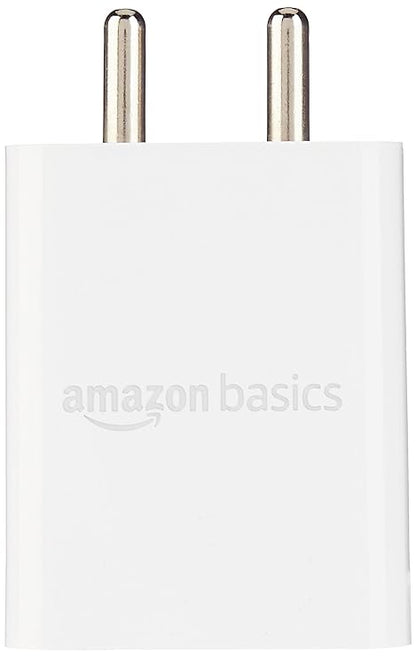 Amazon Basics 25W Compact Wall Charger | Type-C Fast Charging Adapter for Samsung, Xiaomi Phones and iPhone (White, Without Cable)