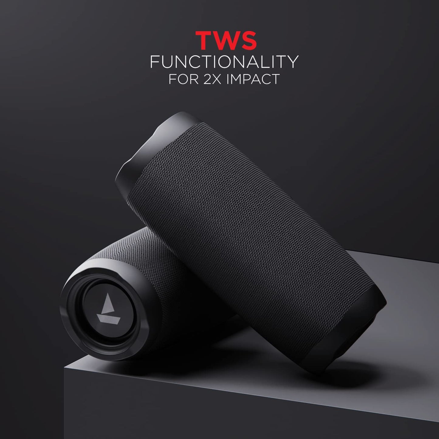 boAt Stone 620 Bluetooth Speaker with 12W RMS Stereo Sound, 10HRS Playtime, TWS Feature, IPX4, Multi-Compatibility Mode(Black)