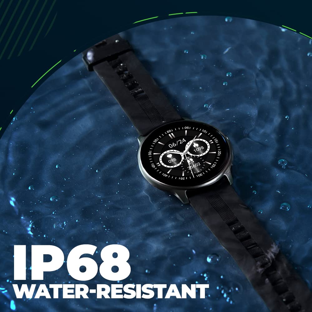 SYSKA SW200 Smart Watch 100+ Cloud & Customizable Watch Faces | Smart Notifications for Calls, SMS, Whatsapp|Battery Runtime-Upto 10 Days (Ocean Green)
