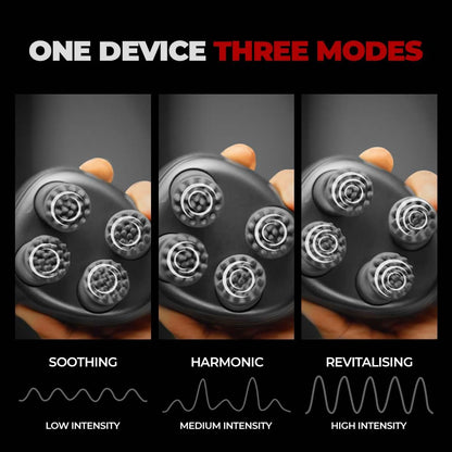 Beardo Stress Buster Electric Scalp Massager BDTO043 | Hair & Head Massager For Scalp with 3 Speed Modes | 120 mins Runtime | Type-C Charging | Detachable & Washable Heads | Scalp massager for Hair Growth