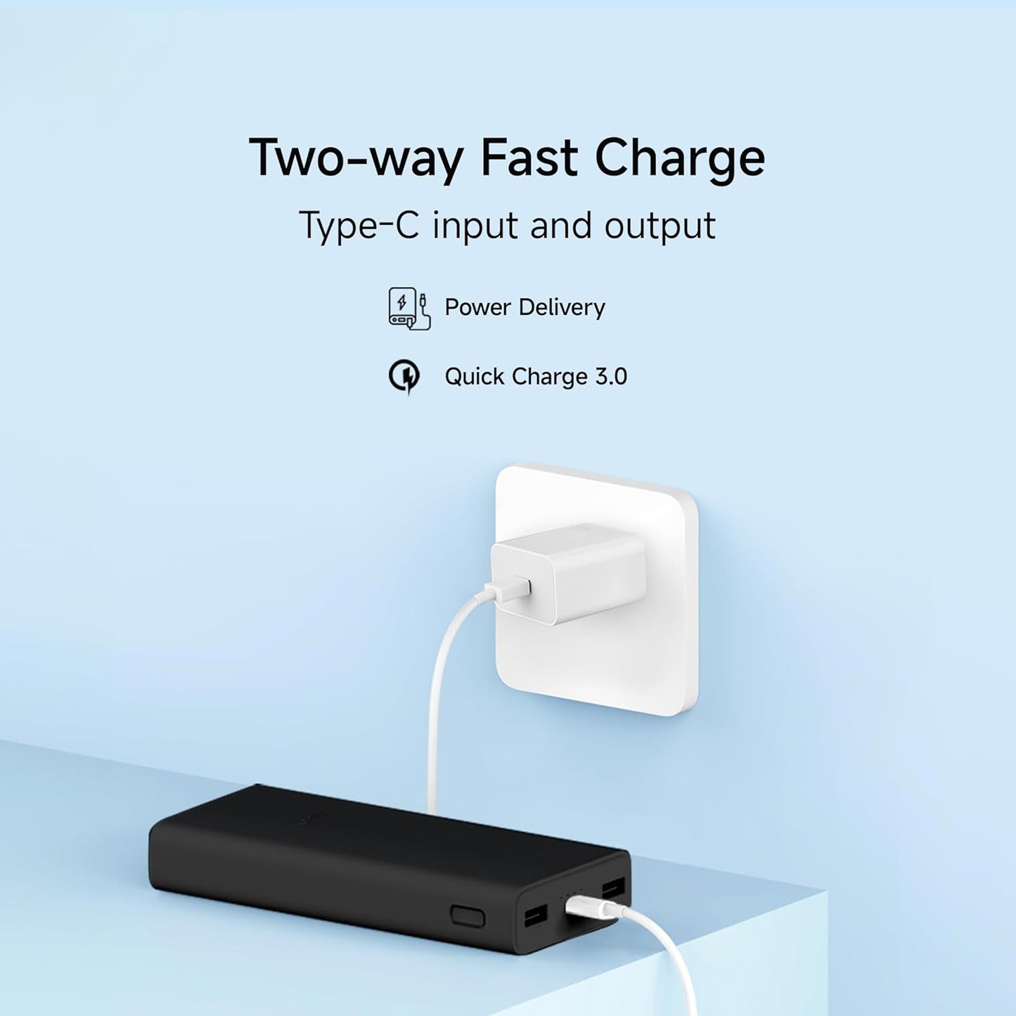 Xiaomi Power Bank 4i 20000mAh 33W Super Fast Charging PD |Smart 12 Layer Protection|Type C Input & Output|Triple Output Ports|Supports Android,Apple, Tablets, Earbuds,Watch(MI Powerbank),Black