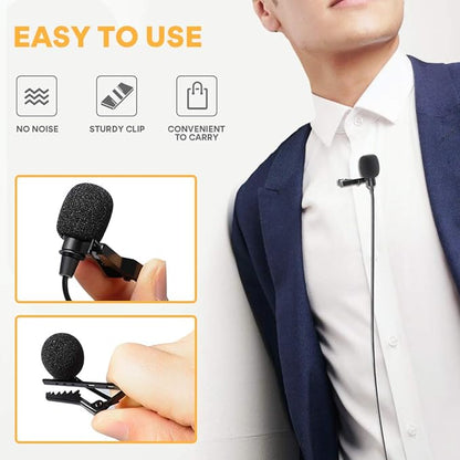 MAONO AU-400 Lavalier Auxiliary Omnidirectional Microphone (Black)