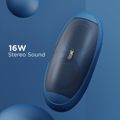 boAt Rugby Plus 16 W Bluetooth Speaker(Blue)