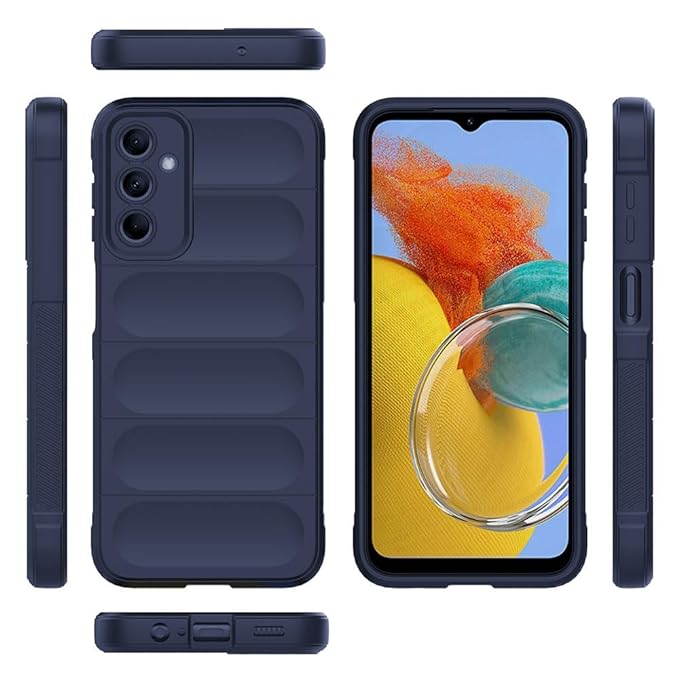 Amazon Brand- Solimo Basic Case for Samsung Galaxy M14 5G (Silicone_Dark Blue)