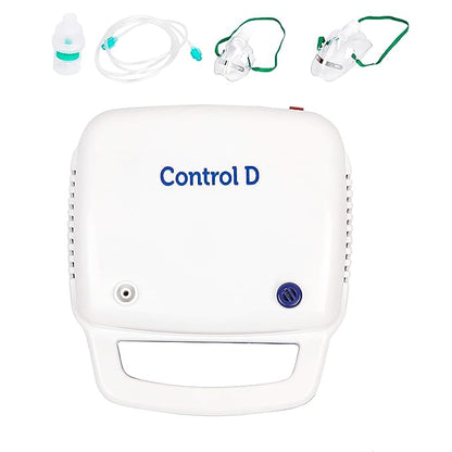 Control D Blue & White Compressor Complete Kit Nebulizer with Child and Adult Masks