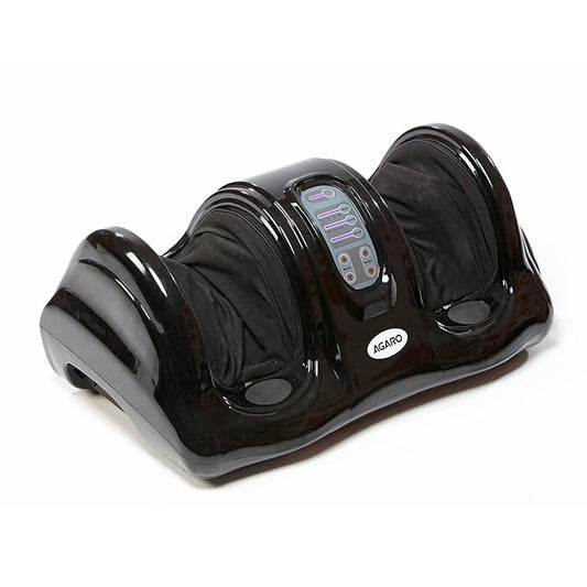AGARO 33158 Electric Shiatsu Foot Massager Machine with Kneading Function for Pain Relief & Improving Blood Circulation Suitable for Home Usage, Black