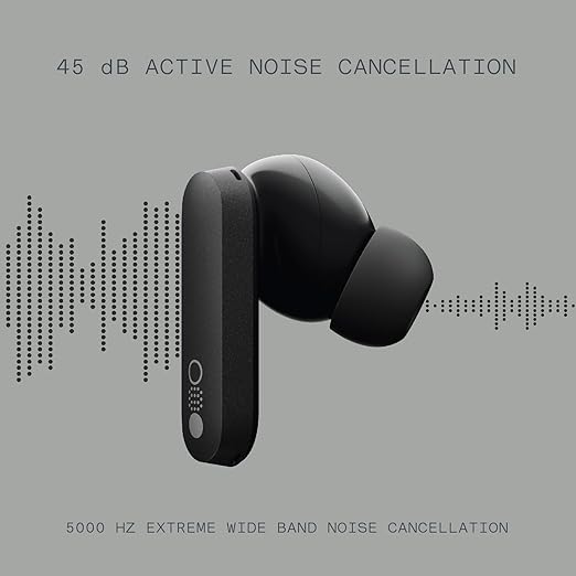 Cmf By Nothing Wireless Earbuds Buds Pro Noise Cancelling/Bluetooth/Up To 39 Hours Of Usage, Dedicated App Compatible, Lightweight, Out-Of-Sound Capture (Dark Gray) - In Ear