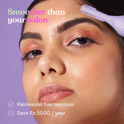 Bombae 4 In 1 Face & Eyebrow |Trimmer For Women All In One|Eyebrow Trimmer|Facial Hair Removal Machine |Women Trimmer | 90 Min Runtime | C Type Charging | For Eyebrows, Upperlips, Sideburns, Chin, Peach Fuzz