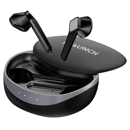 Staunch Boom 350 (TWS) Up to 17 Hours Playback With Case , Touch Control , Type-C Fast Charging, Sweat and Splash Resistance HD Sound ,Deep Bass , Multifunction Control , Voice Assistant (Black)