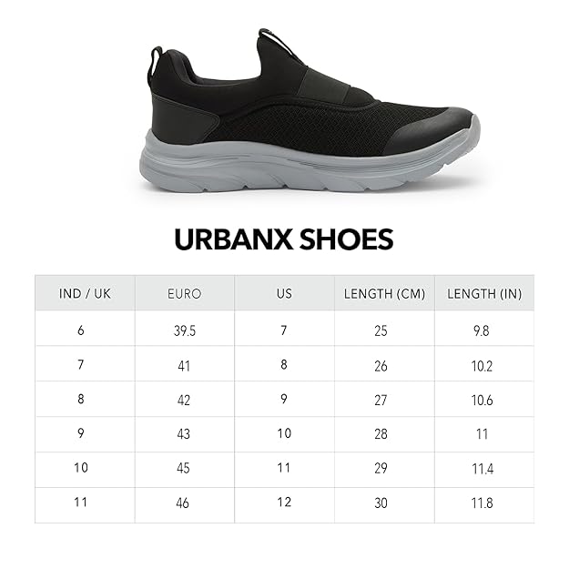 Boldfit UrbanX Walking Shoes for Men Slip On Cushion Without Laces Jogging Regular Wear