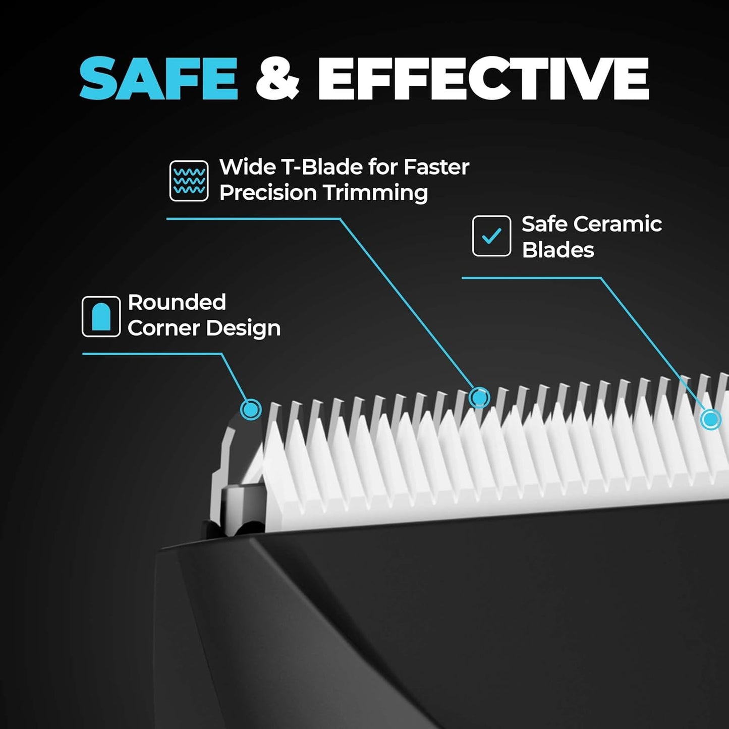 Beardo Ball Safe Pro Trimmer | Intimate Trimmer for Men | IPX7 Waterproof | Safe Ceramic Blades | 40mm T-Blade | 6000 RPM | 90 Min Runtime | Type-C Charging | Full Body Trimmer for Men