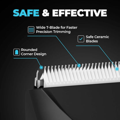 Beardo Ball Safe Pro Trimmer | Intimate Trimmer for Men | IPX7 Waterproof | Safe Ceramic Blades | 40mm T-Blade | 6000 RPM | 90 Min Runtime | Type-C Charging | Full Body Trimmer for Men