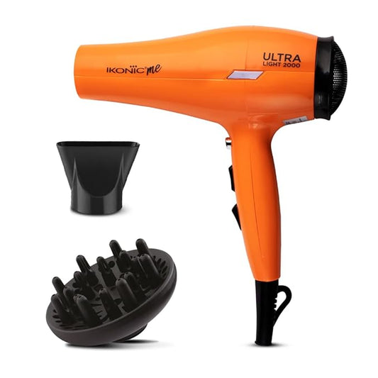 Ikonic Professional Ultralight 2000 Hair Dryer-Orange Hair Dryer