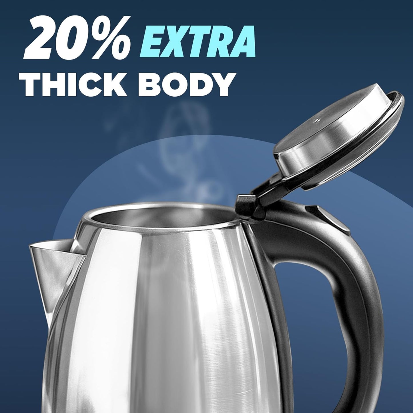 MILTON GO ELECTRO Electric Kettle (1.8 L, Silver)