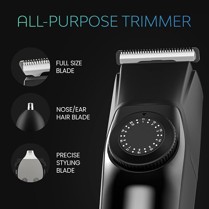 TAGG Saber X 3 In 1 Trimmer,Ip7 Rated- Onyx Black, Men