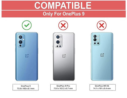 Amazon Brand - Solimo Back Case Cover for OnePlus 9 | Compatible for OnePlus 9 Back Case Cover | Clear Case for OnePlus 9 with Camera Protection | (TPU + PC | Matte Black)