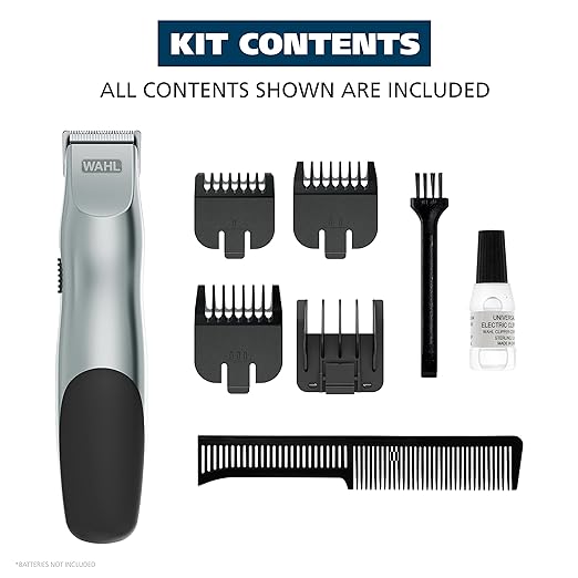 Wahl Groomsman Cordless/Battery Operated Beard and Mustache Trimmer (Black)