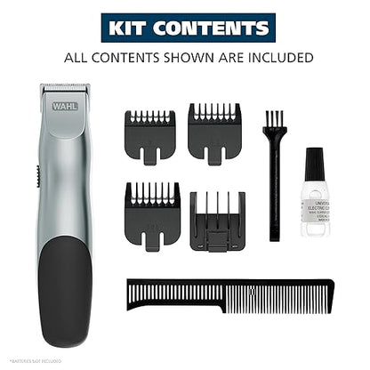 Wahl Groomsman Cordless/Battery Operated Beard and Mustache Trimmer (Black)