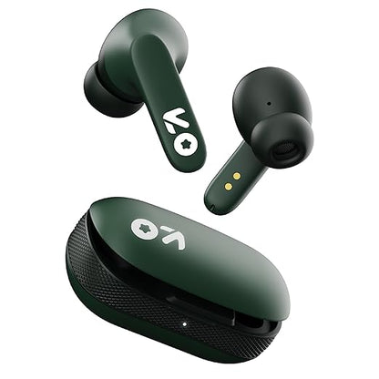 GOBOULT Z20 Made in India Bluetooth Ear Buds Wireless 51H Playtime, Clear Calling ENC Mic, Low Latency Gaming, 10mm Drivers Earbuds Buds Bluetooth Wireless Earphones (Pine Green)