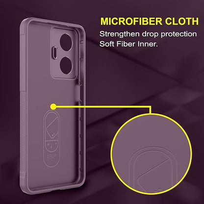 Amazon Basics Back Case Cover for Narzo N55 / Realme C55 (Silicone_Lavender)