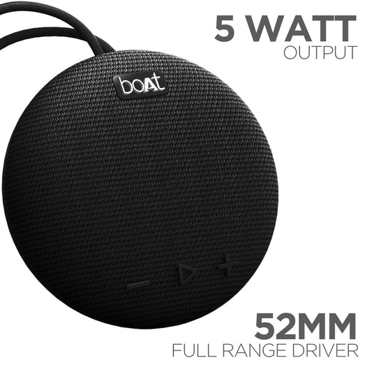 boAt Stone 190: Made in India 5W Bluetooth Speaker (Black)