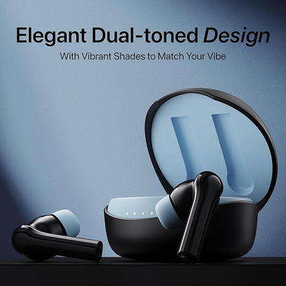 Mivi DuoPods Maxx TWS [New Launch], 13mm Bass Drivers, 50 Hrs Playtime, HD Call Clarity with AI-ENC, Gaming Mode, BT v5.3, Swift Type-C Charging, Made in India Earbuds