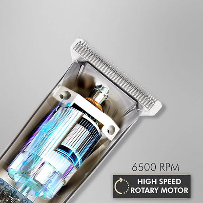 VEGA PROFESSIONAL Men Pro Edger Hair Trimmer For Salon With 6500 Rpm High Speed Rotary Motor, Detachable Stainless Steel T-Wide Blade, 0.1Mm Ultra Close Cutting Length, (Vpvht-02)