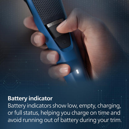 Philips Skin Friendly Beard Trimmer For Men| Lift & Trim Technology|10 Length Settings|15 Mins Quick Charge| Self Sharpening Blades|Cordless & Rechargeable|3 Year Warranty|Bt3303/30,Blue