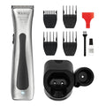 Wahl 08841-724 Cord/Cordless Professional Beret Lithium Ion Trimmer, 0.4 cuttinng length, 4 Guide Combs (2.5 mm-11 mm), 6000 Rpm, 75 min run time, Great for Barbers and Stylists, Silver