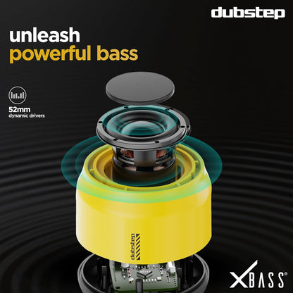 Dubstep Pop 600 Wireless Speaker, 15 Hrs Playtime, 52mm Driver, TWS Pairing, 6W Output Bluetooth Speakers