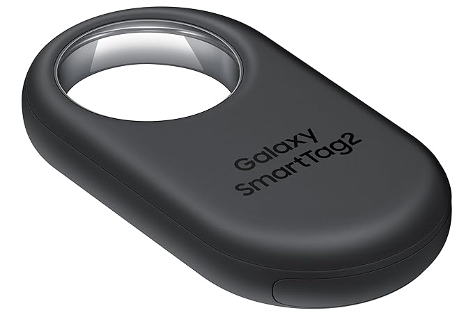 Samsung Galaxy SmartTag2 (1 Pack), Black | Bluetooth Tracker | Compass View | AR Find | IOT Control | Lost Mode