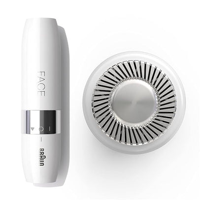 Roll over image to zoom in Braun Face Mini Hair Remover FS1000, Electric Facial Hair Removal for Women, Quick, Gentle & Painless, Smooth Skin, Ideal for On-The-Go, with Smartlight