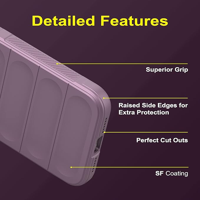 Amazon Basics Back Case Cover for Narzo N55 / Realme C55 (Silicone_Lavender)