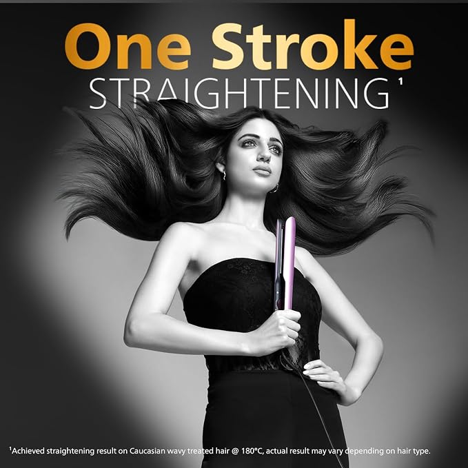 Philips India's No.1 Hair Styling Brand - One Stroke Hair Straightener | 50% Faster Straightening | 3 days salon-like hair | 12 Temperature Settings (120–230°C) Designed for Indian Hair | BHS530