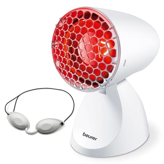 Beurer IL11 Infrared Lamp | Deep-Penetration Infrared Light | Heat Therapy Lamp | Infrared Pain Relief Lamp with 3 Years Warranty, E27(Plastic, Pack of 1)