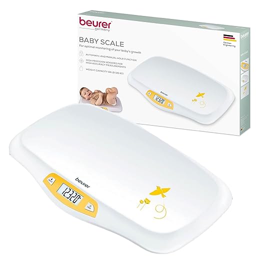 Beurer Digital Bathroom Scale With Reliable German Technology (Baby Scale - BY80)