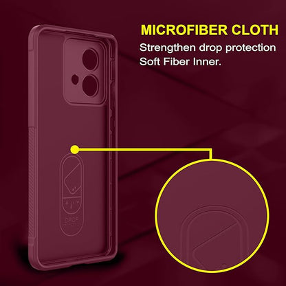 amazon basics Back Case Cover for Motorola Edge 40 Neo (Silicone_Plum)